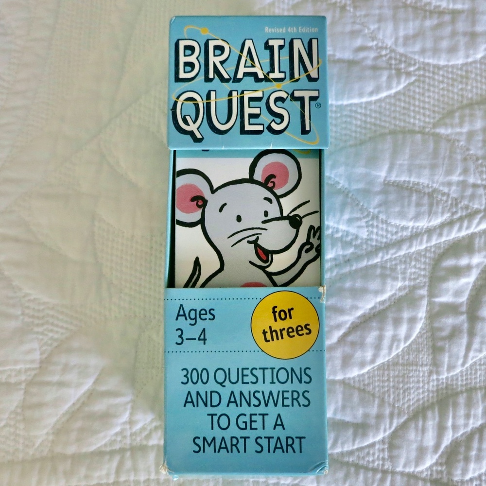 Brain Quest Learning Cards (2 deck) Ages 3-4